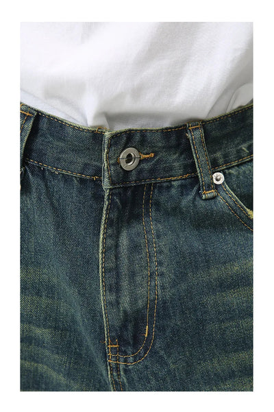 Extra Long Length Vintage Wash Jorts