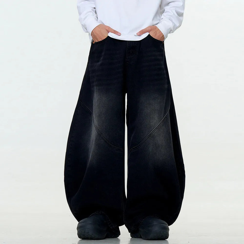 Extreme Balloon Fit Black Wash Jeans