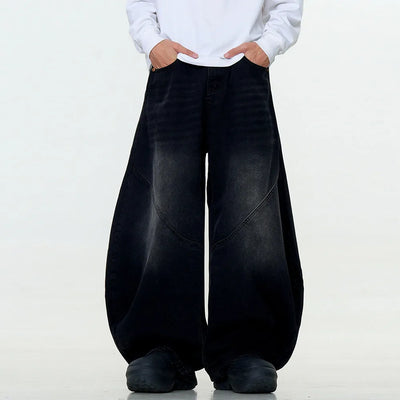 Extreme Balloon Fit Black Wash Jeans