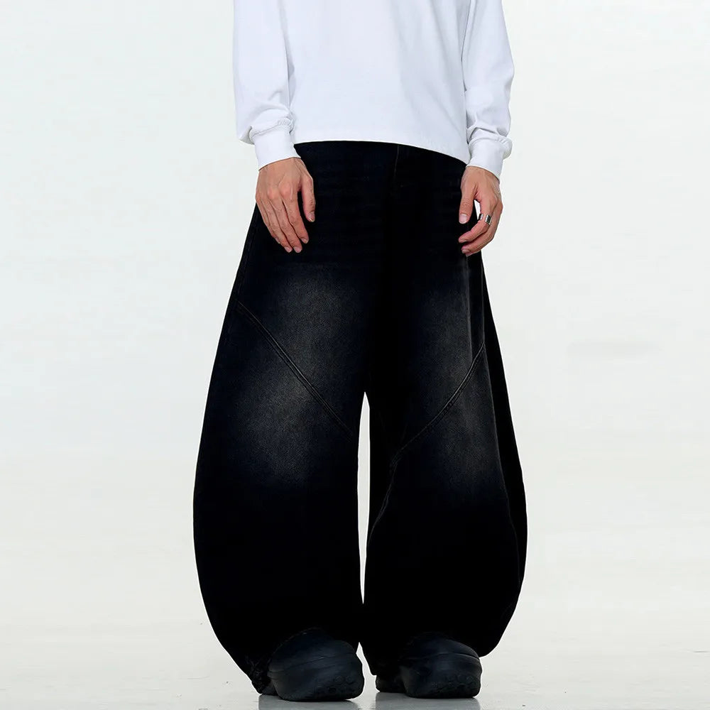 Extreme Balloon Fit Black Wash Jeans