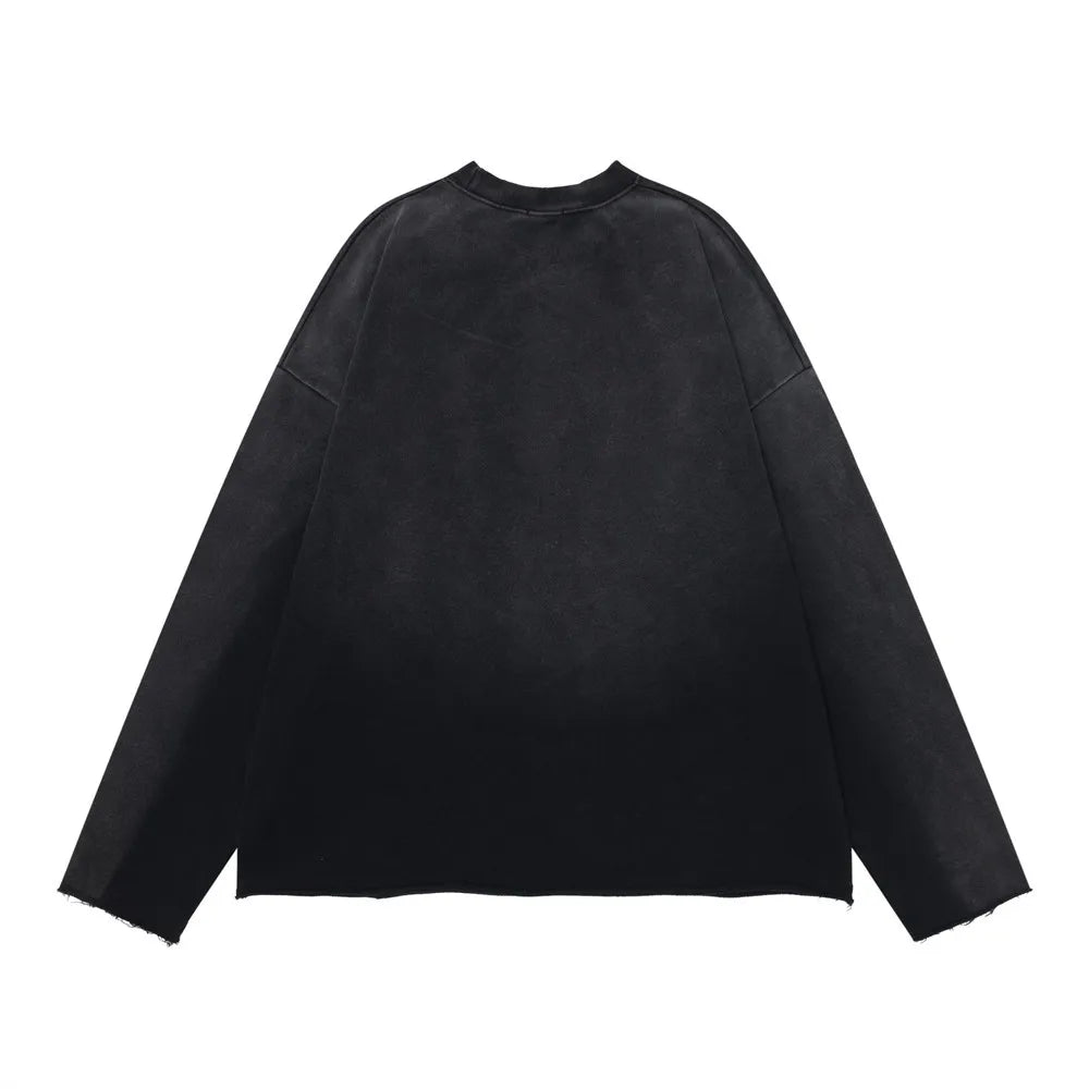 'Flames of Desire' Deconstructed Sweatshirt