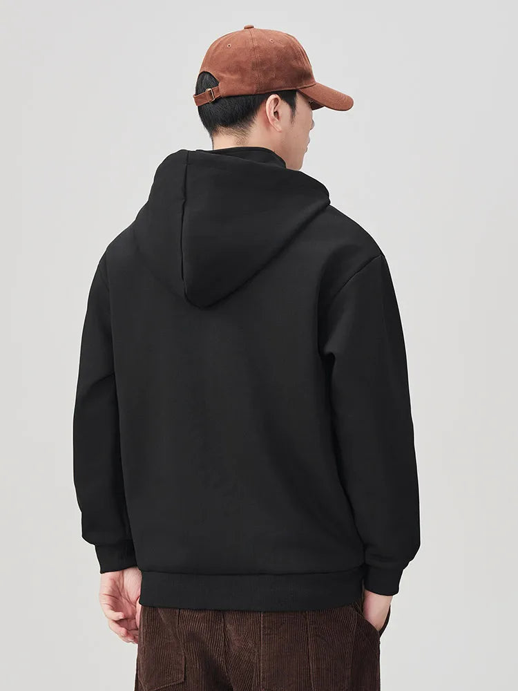 Funnel Neck Zip-Up Hoodie