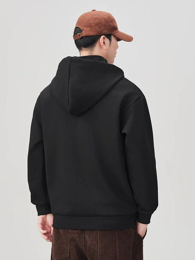 Funnel Neck Zip-Up Hoodie