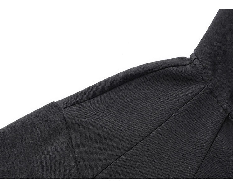 Funnel Neck Zip-Up Hoodie