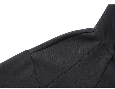 Funnel Neck Zip-Up Hoodie