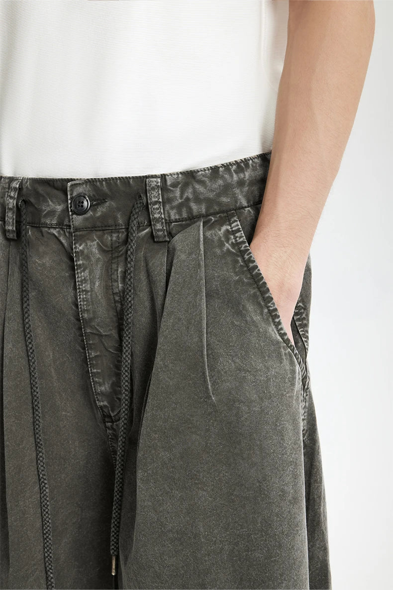 Garment Dyed Long Length Shorts
