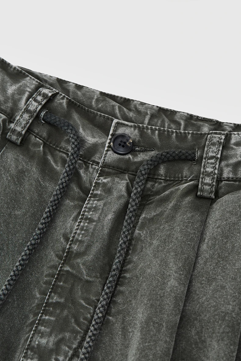 Garment Dyed Long Length Shorts