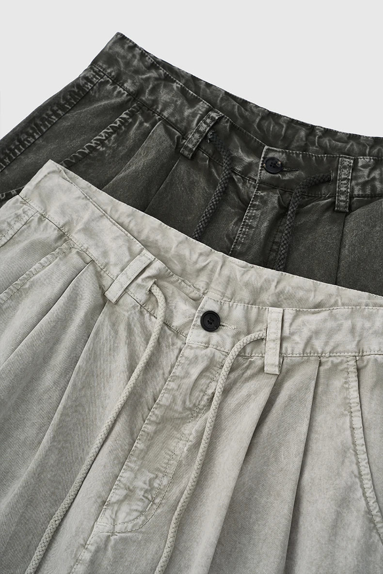 Garment Dyed Long Length Shorts