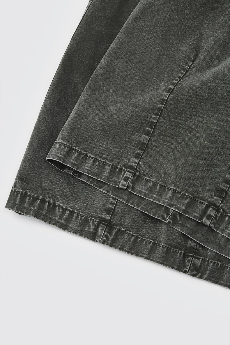 Garment Dyed Long Length Shorts