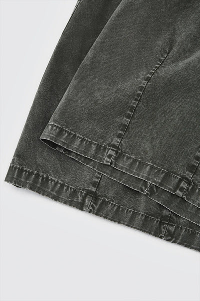 Garment Dyed Long Length Shorts