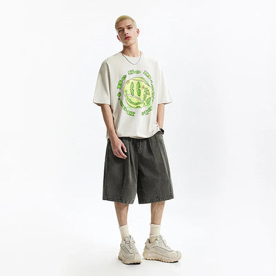 Garment Dyed Long Length Shorts