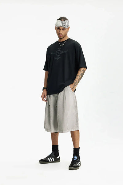 Garment Dyed Long Length Shorts