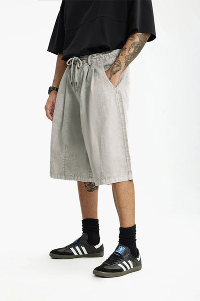Garment Dyed Long Length Shorts