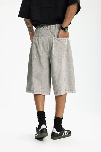 Garment Dyed Long Length Shorts