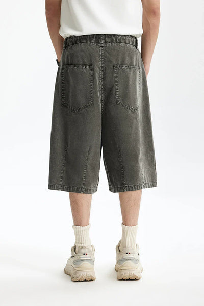 Garment Dyed Long Length Shorts