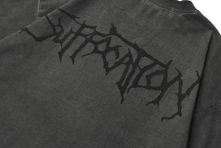 Gothic Angel Garment Dyed T-Shirt