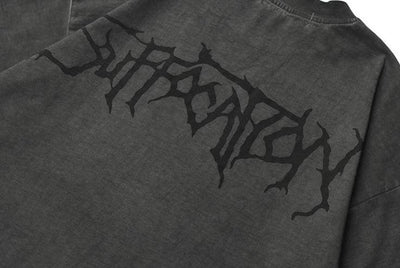 Gothic Angel Garment Dyed T-Shirt