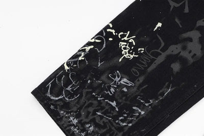 Graffiti Print Jeans