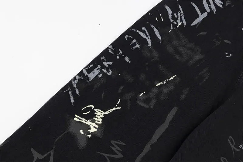 Graffiti Print Jeans