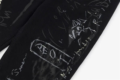 Graffiti Print Jeans