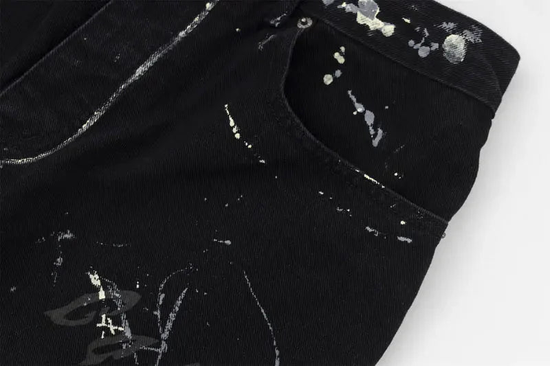 Graffiti Print Jeans
