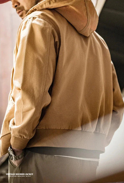 Hooded Workwear Canvas Jacket