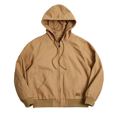 Hooded Workwear Canvas Jacket