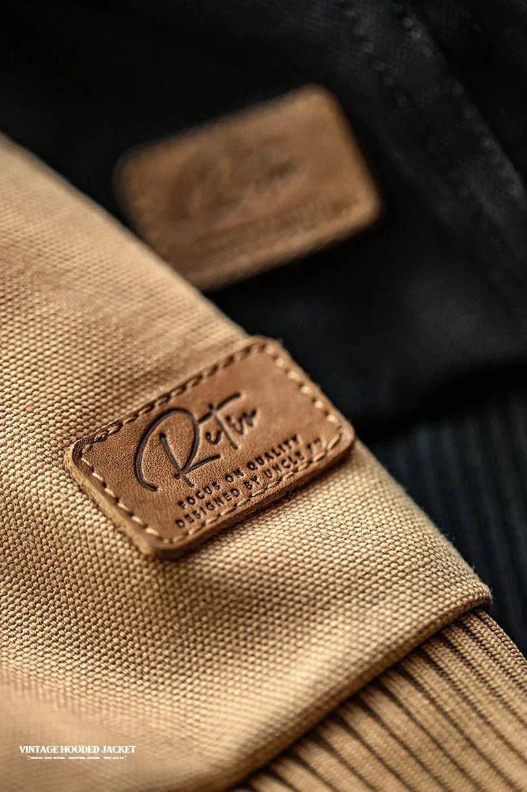 Hooded Workwear Canvas Jacket