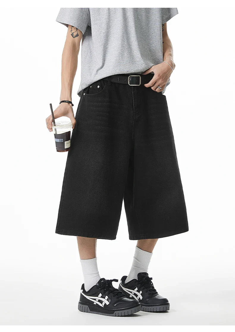 Long Length Vintage Wash Jorts
