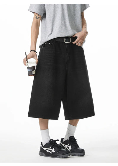 Long Length Vintage Wash Jorts