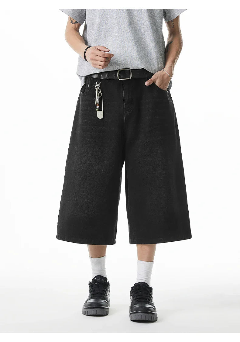 Long Length Vintage Wash Jorts