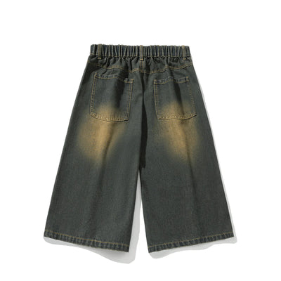 Long Length Vintage Wash Jorts