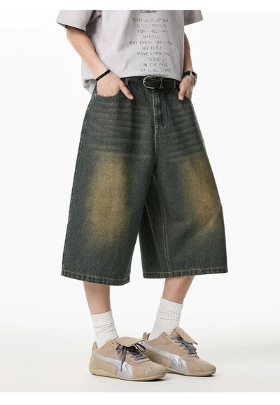 Long Length Vintage Wash Jorts