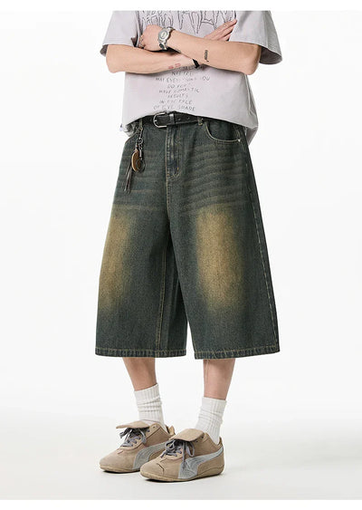 Long Length Vintage Wash Jorts