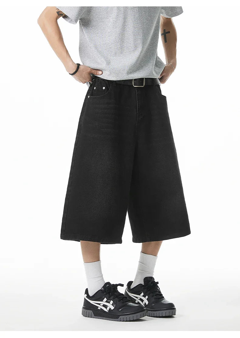 Long Length Vintage Wash Jorts