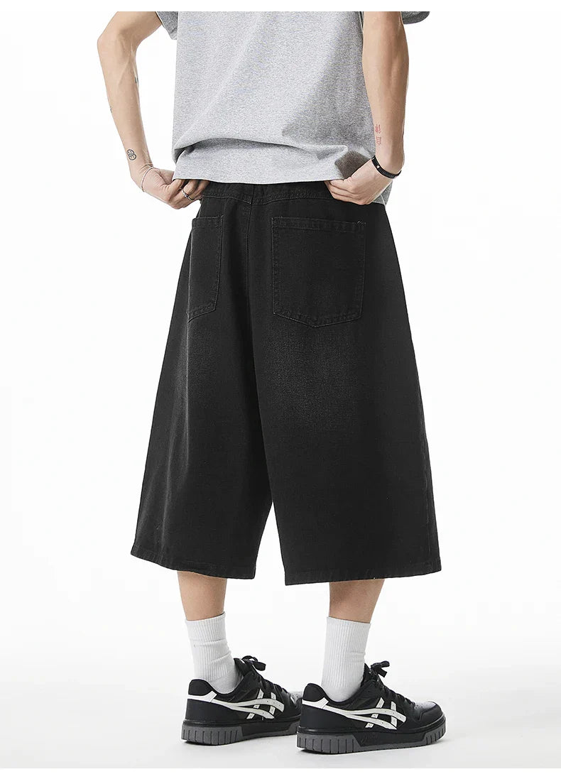 Long Length Vintage Wash Jorts