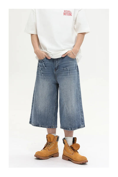 Long Length Y2K Wash Jorts