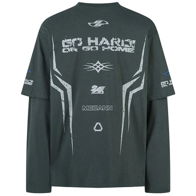 MCCANN 'Overdrive' Layered Long Sleeve T-Shirt