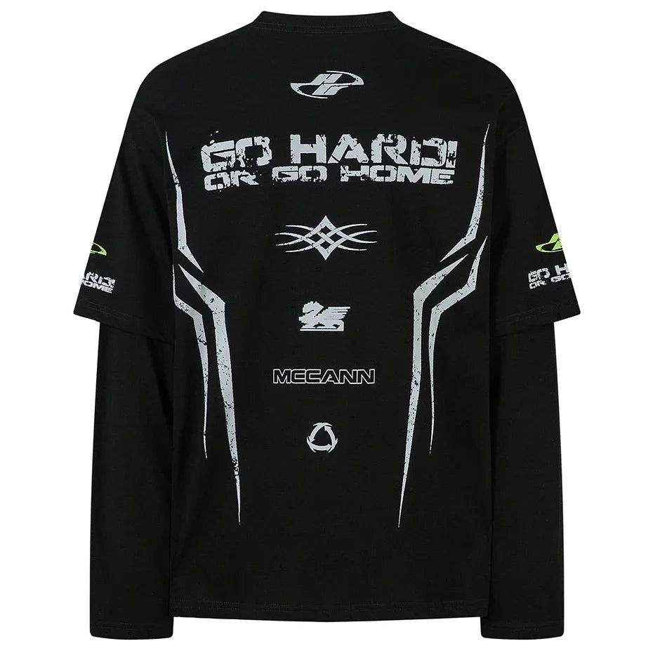 MCCANN 'Overdrive' Layered Long Sleeve T-Shirt