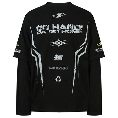 MCCANN 'Overdrive' Layered Long Sleeve T-Shirt