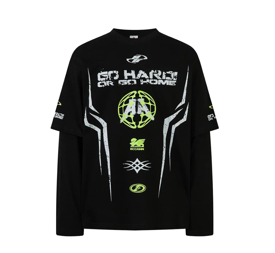 MCCANN 'Overdrive' Layered Long Sleeve T-Shirt