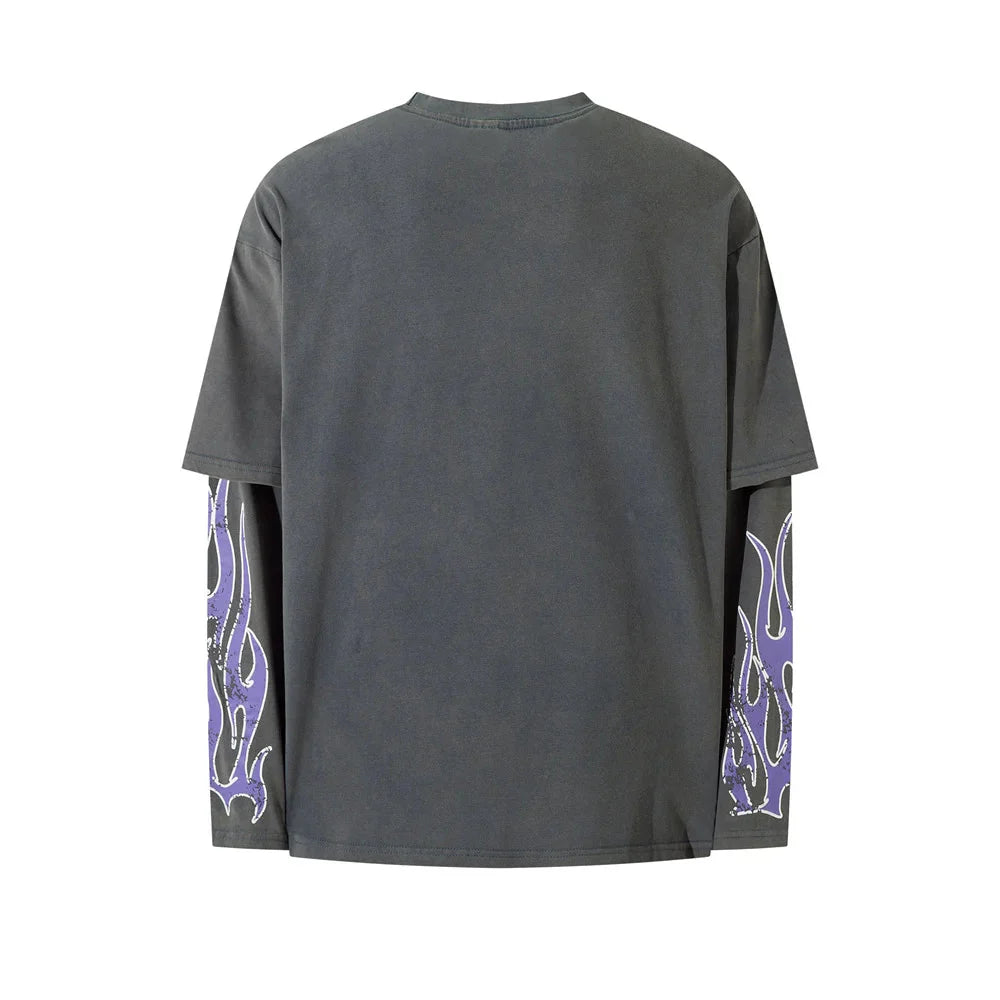 McCann '88 Flames' Mock Layer T-Shirt