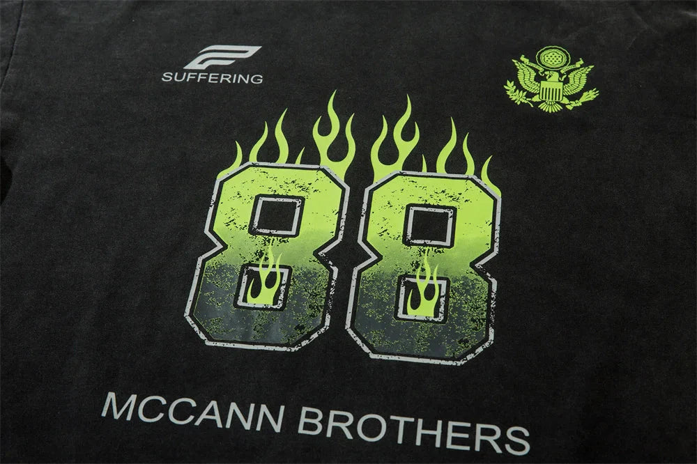 McCann '88 Flames' Mock Layer T-Shirt