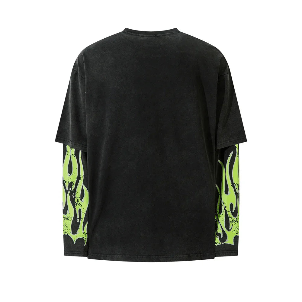 McCann '88 Flames' Mock Layer T-Shirt