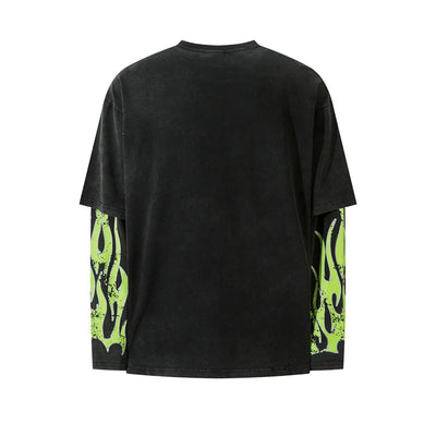 McCann '88 Flames' Mock Layer T-Shirt