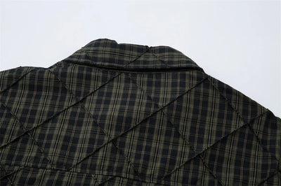 Mock Layer Textured Check Shirt