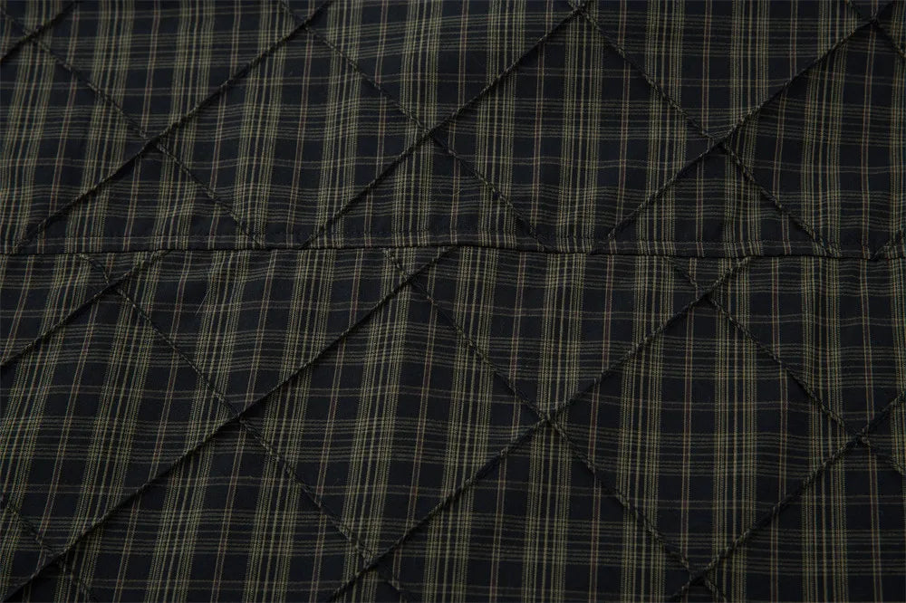 Mock Layer Textured Check Shirt