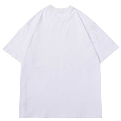 'Nightmare Heart' Acid Washed Graphic Print T-Shirt
