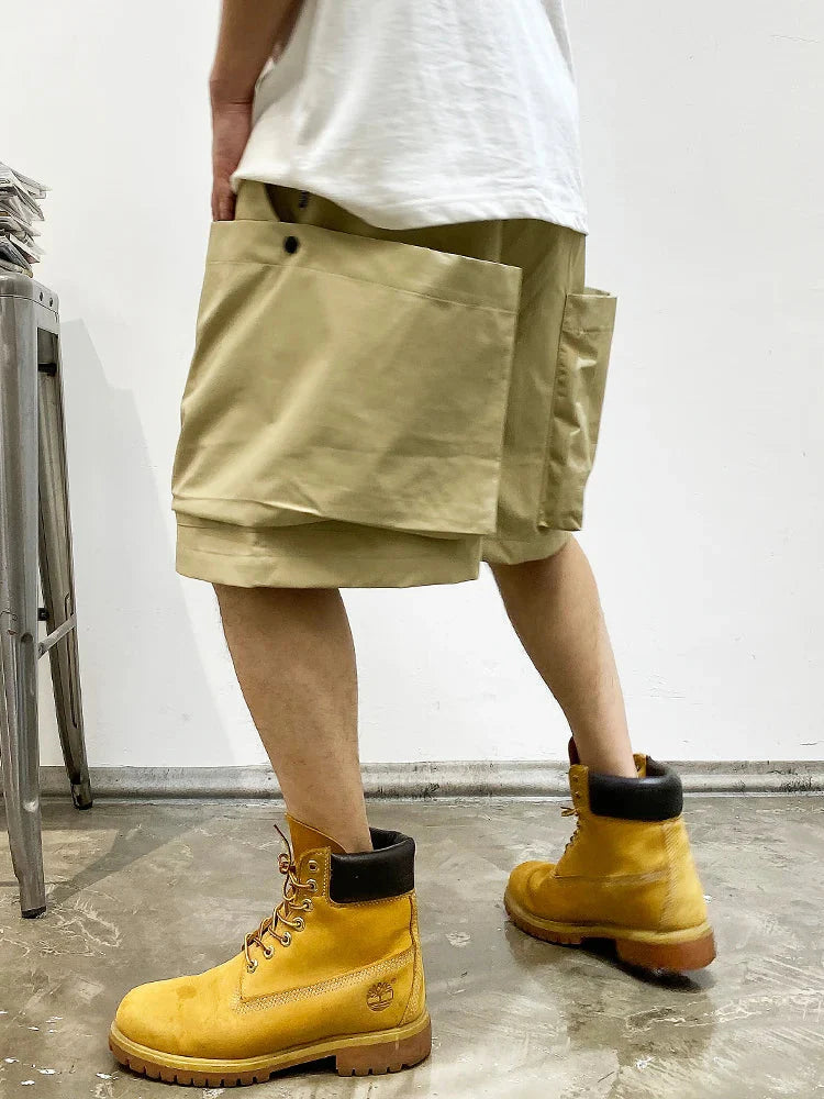Oversized Pocket Cargo Shorts