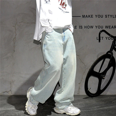 Pale Blue Baggy Jeans